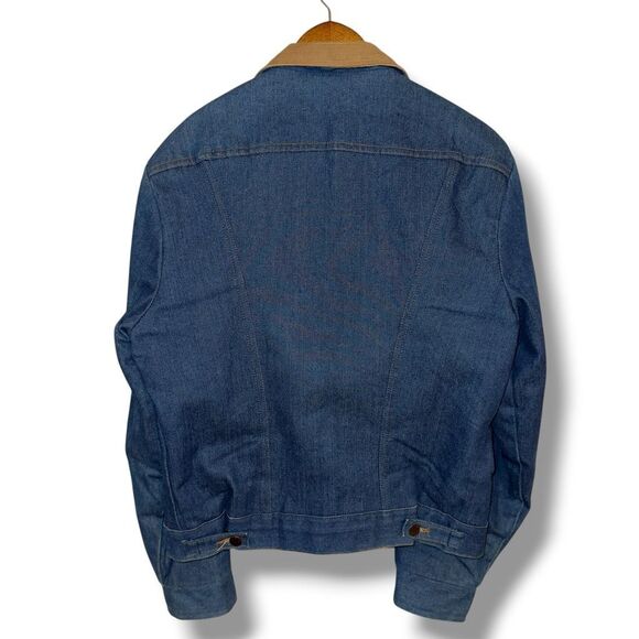 Vintage Wrangler Made in USA Sherpa Denim Jean Jacket Men’s Size M - Picture 8 of 10